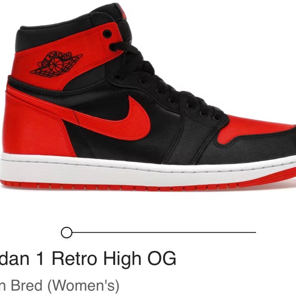 Nike Air Jordan 1 (Satin Bred) Size 12w/10.5m